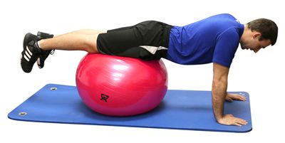 CanDo￿ Inflatable Exercise Ball - Push Ups