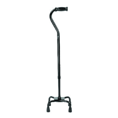 ProBasics Quad Cane with Small Base in Black