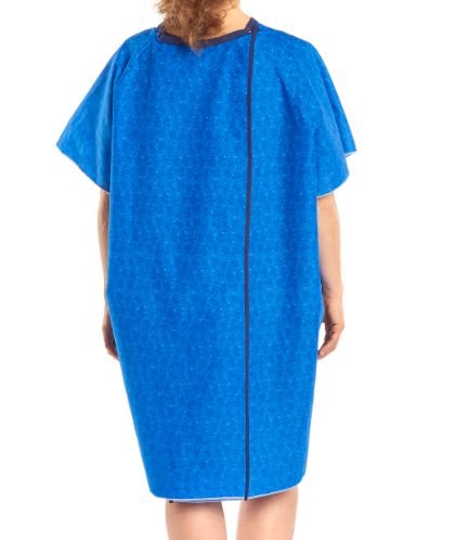 Back of SnapWrap Deluxe Adult Patient Hospital Gown 