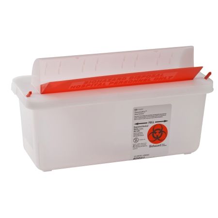 2 Quart Transluscent Horizontal Entry Sharpstar Container (6.25 in. H x 10.75 in. W x 4.75 in. D)