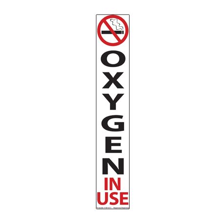 No Smoking, Oxygen in Use Door Magnet - 8