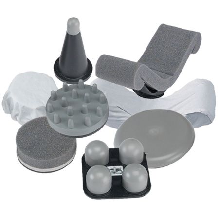 Includes a variety of applicators designed to treat different types of aches and pains.