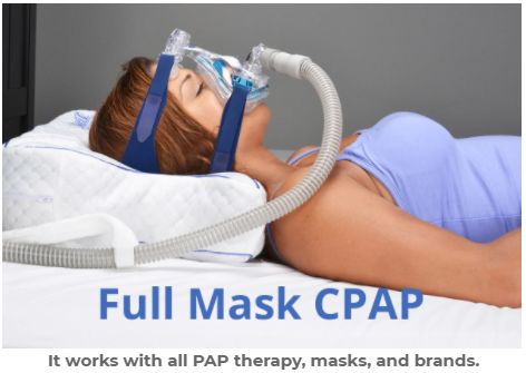 The CPAPMax 2.0 Comfort Pillow Can Be Used With a Full Mask CPAP.