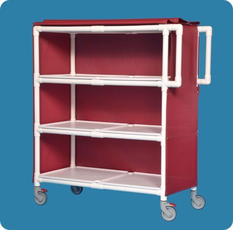 Three Shelf Jumbo Linen Cart
