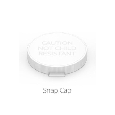 ColorSafe Prescription Vials with Easy Snap Caps (SC) by MHC snap cap.
