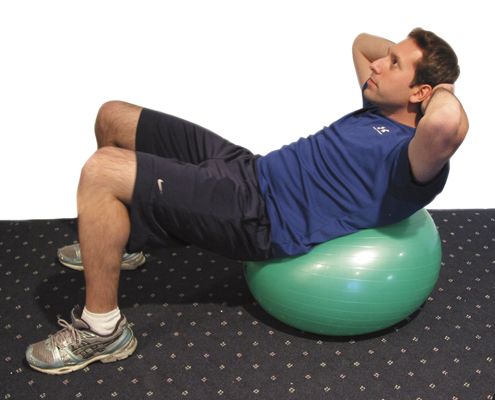 CanDo￿ Inflatable Exercise Ball - Ab Workout
