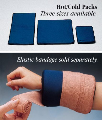 Elasto-Gel￿ wrap is specially designed to simultaneously apply pressure and hot or cold therapy.
