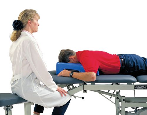 The raised base allows patients in prone position to breath easier, adding greater patient comfort.