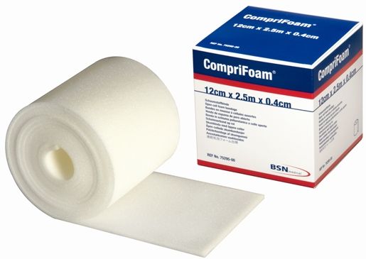 It is designed to evenly distribute the pressure from compression bandages over extremities, thus preventing constrictions and ensuring an effective compression therapy. 