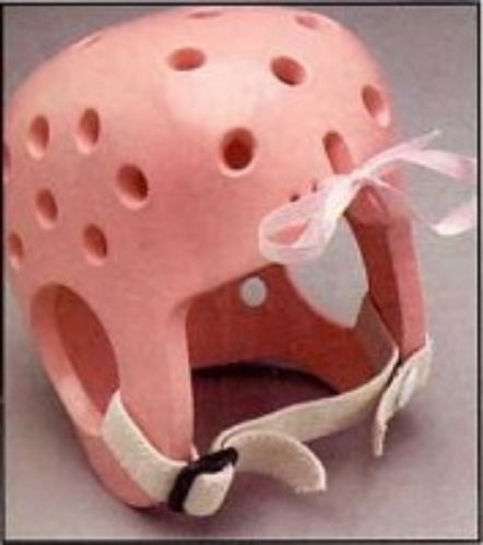 Newborn Cap Soft Protective helmet shown in pink