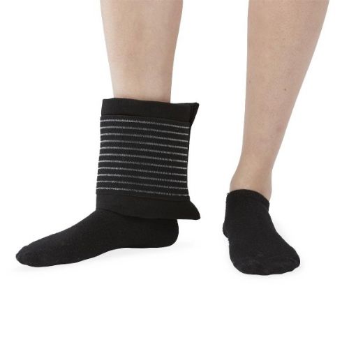 The image above shows how the Accu-Therm Gel Wrap wrapped on your ankle
