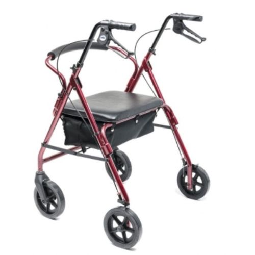Both the Imperial and Imperial Hemi(photo shown above) Rollator have a pouch included that can be placed underneath seat for carrying of personal items
