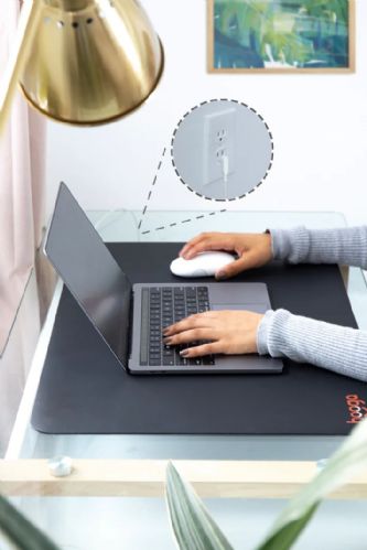 You can use the mat for your laptop and as a mousepad