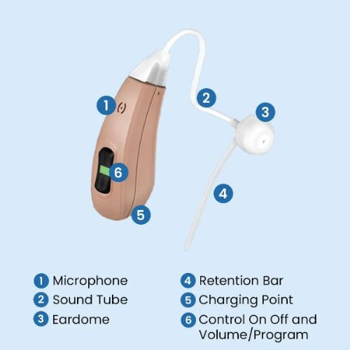 The parts of the Hearing Aid