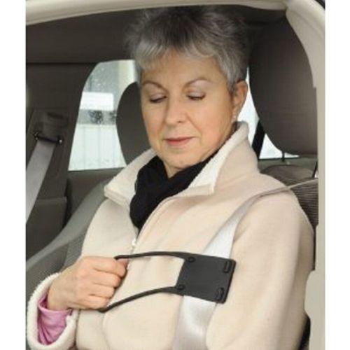 Brings seat belt within reach for those with mobility limitations