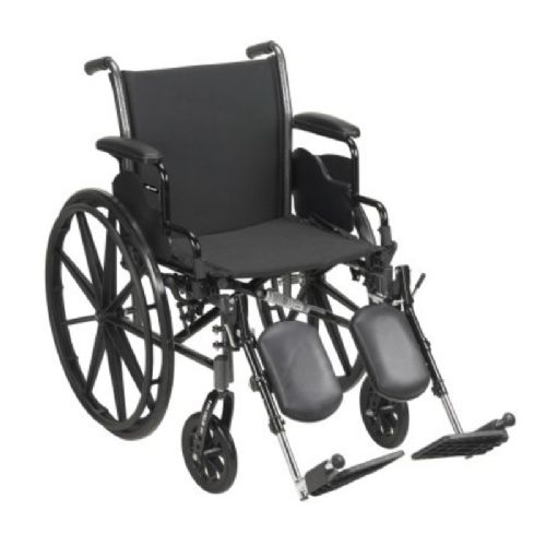 18-inch Wide Seat and Swing-Away Elevated Legrest and 300-pound Weight Limit