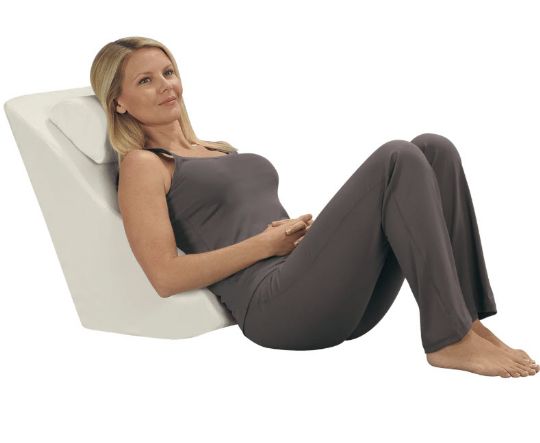 Use the Backmax Positioning Body Wedge Cushion to sit upright for reading. 

