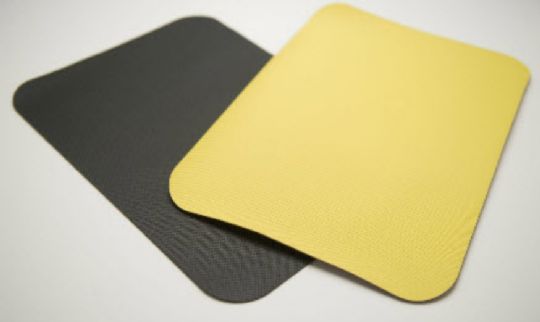 Safety GRIP Non Slip Pad Placemat is available in black and yellow colors