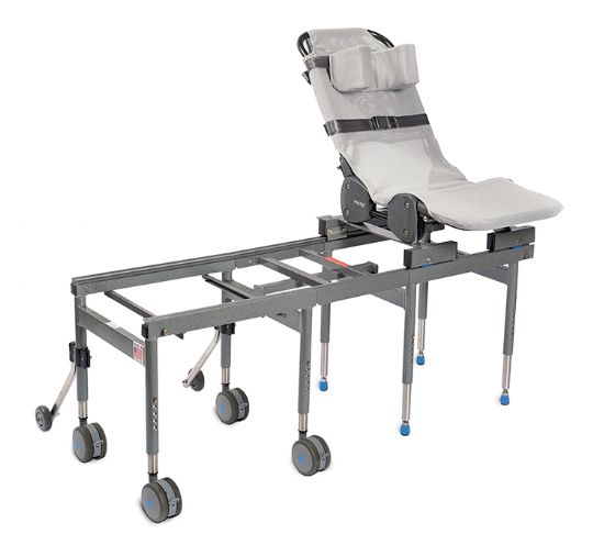 In Stingray Gray on the Compact Transfer Base system shown with the optional head support (not showing the open seat design)
