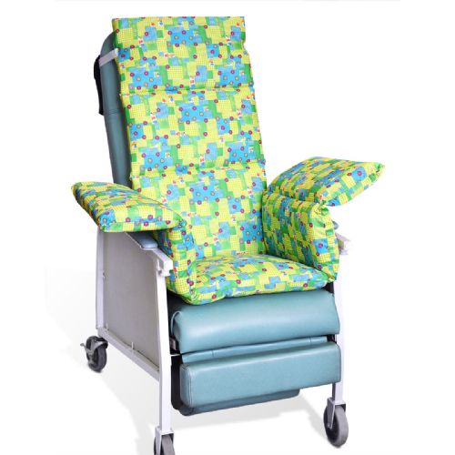 Plaid Geri-Chair Comfort Seat- Short 