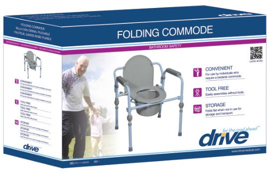 Packaging for the Folding Steel Commode
