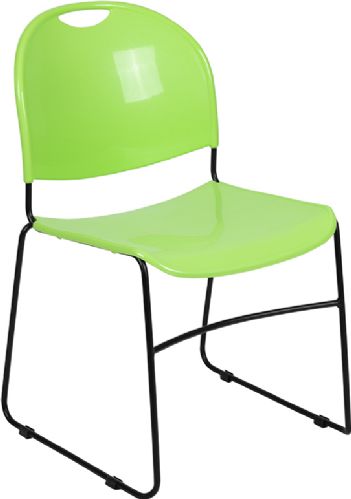 A green seat with a black frame is shown above