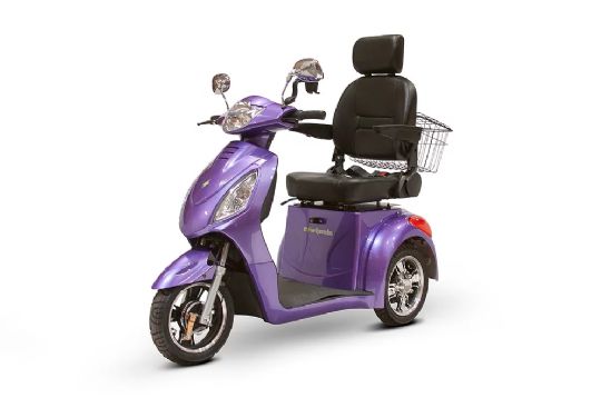 Purple - EW-36 Senior Mobility Electric Scooter With Digital Anti-Theft Alarm