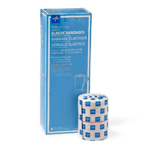 4 x 10 Non-Sterile Matrix Elastic Bandages by Medline 