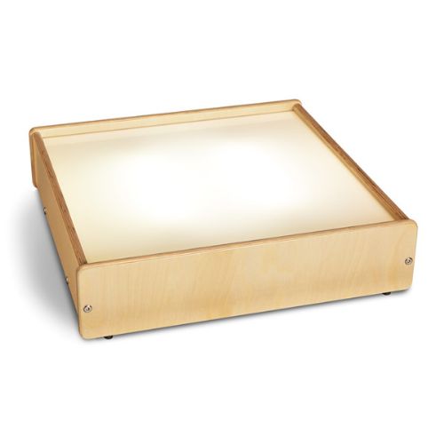 Detachable light table box that can be placed on a tabletop surface.