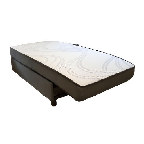 The Envy bed can lay flat like a standard bed