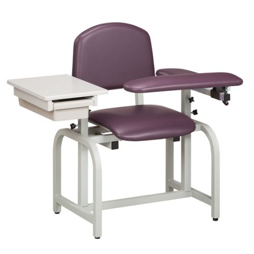 Blood Drawing Chair with Padded Flip Arm and Drawer