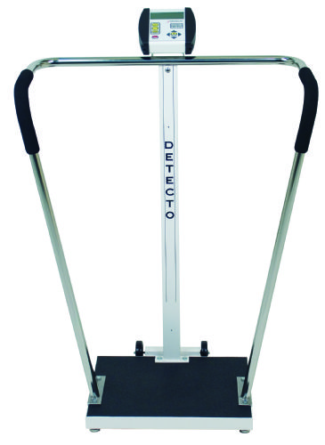 Detecto Portable Digital Bariatric Scale has an optional height rod with SKU#: DTC-6854DHR