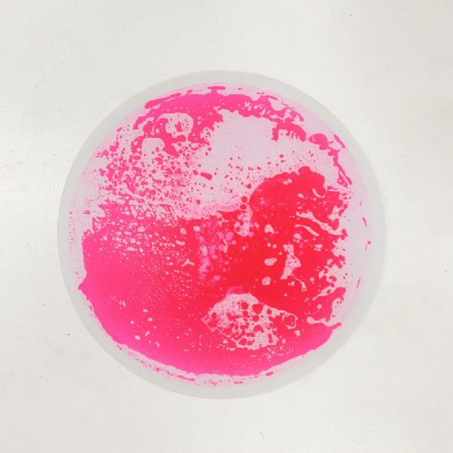 Multi Sensory Circle Liquid Tile- Pink