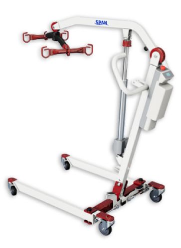 Foldable and Portable Full Body Powered Patient Lift - Back View