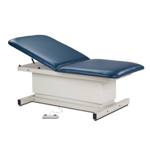Extra Wide Bariatric Power Table with Adjustable Backrest with Shrouded Base