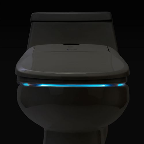 Avoid the shock of glaring lights during a midnight bathroom trip with a cool blue hue nightlight that illuminates your toilet bowl. 
