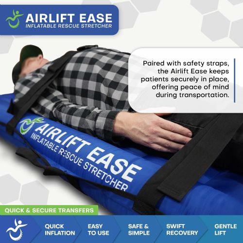 Straps patients firmly with its high weight capacity