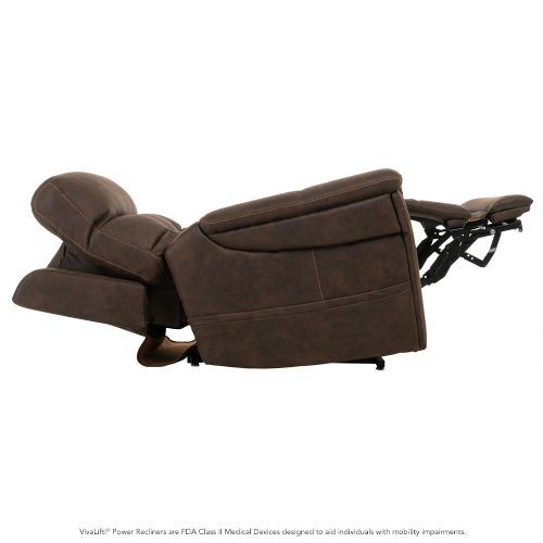 Infinite positioning allows backrest and foot rest to move independently of each other
