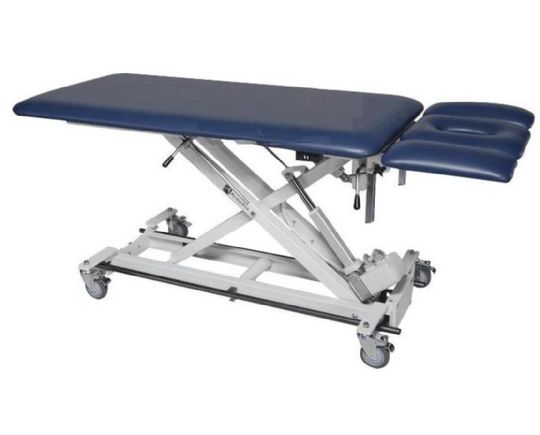 AMBAX2500 Treatment Table with Two Section Top AND Adjustable Armrests shown above