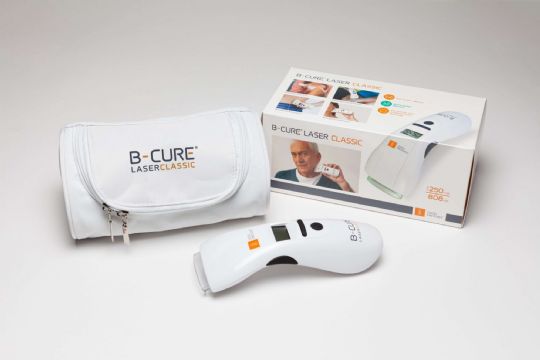 B-Cure Laser At Home Handheld Low-Light Laser Therapy Device for Pain Relief comes with a convenient carry case
