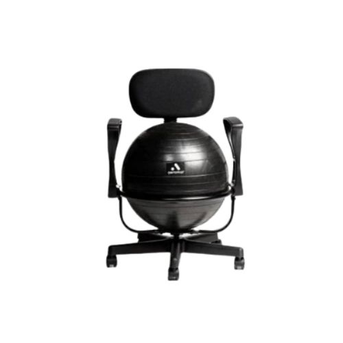 Metal Exercise Ball Chair Base with Backrest