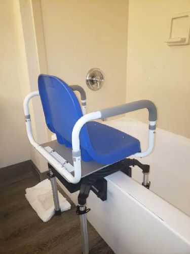 360 Degree Swivel Seat Bath Shower Stool Adjustable Height w
