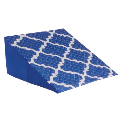 Wedge Pillow shown in Blue Moroccan

