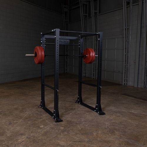 Body-Solid GPR400 Power Rack - Front View with Weights attached