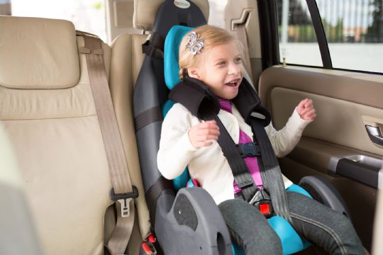 Car Seat shown here in use.