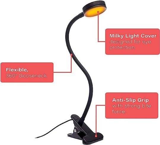 Multiple features make the Amber Clamp Light ideal