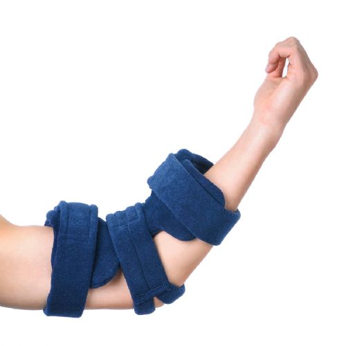 The Comfy Splints Elbow Orthosis has adjustable straps