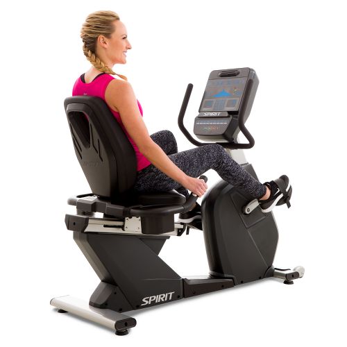 CR900 Commercial Semi-Recumbent Exercise Bike picture shows the correct way to use the bike
