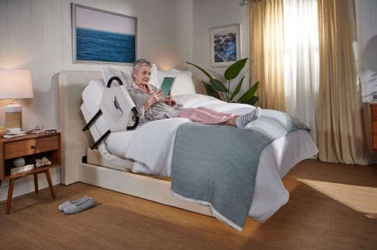 Adjustable positioning and optional assist rails maximize effortless home care