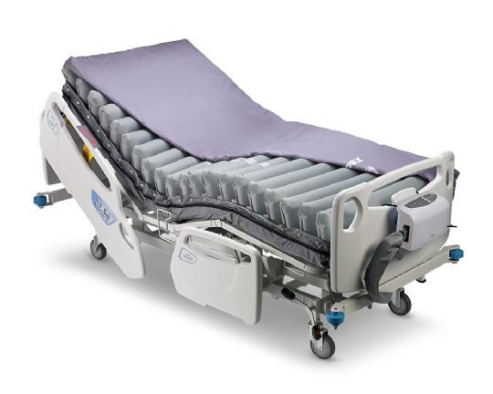 Mattress system shown on bed (bed not included)